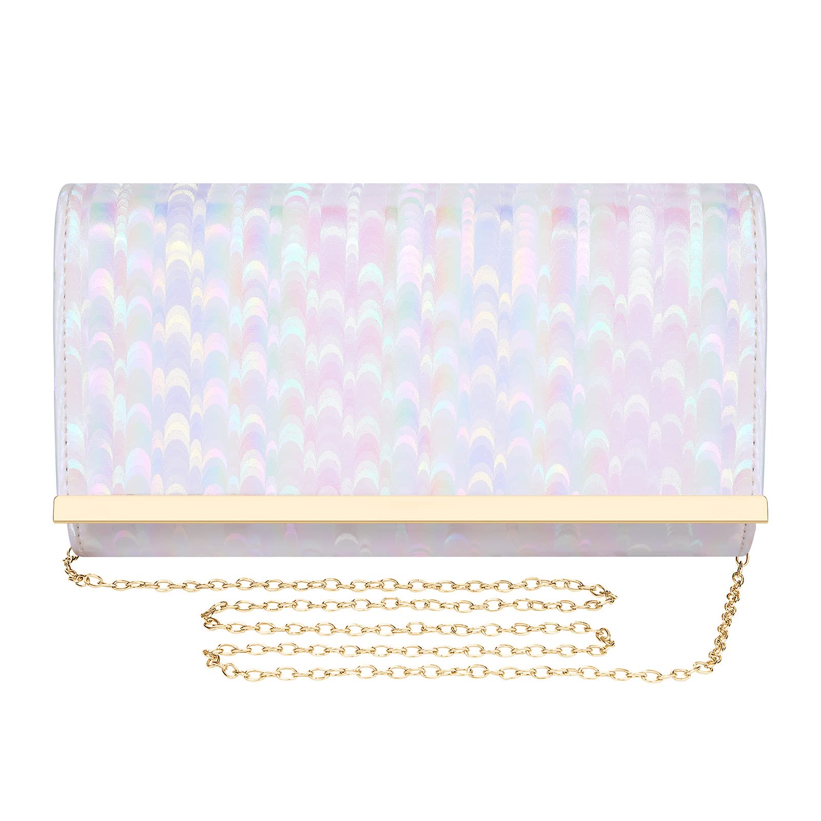 UBORSE Women Clutch Bag Evening Bag Elegant Women Chain Shoulder Bag Wedding Clutch Small Bridal Purse for Wedding Cocktail